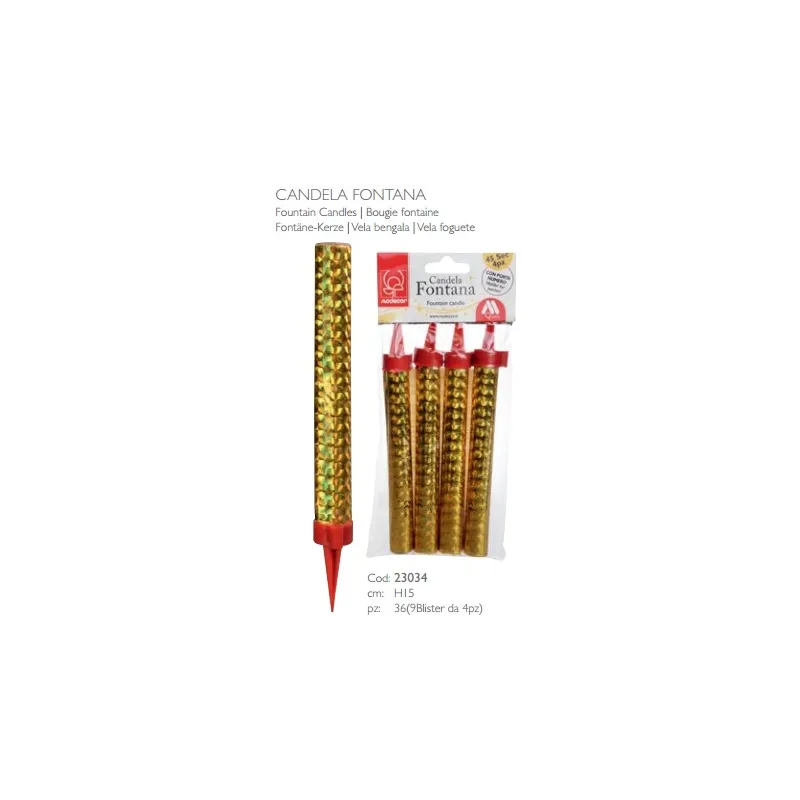 Candela Fontana 4 pz Candela Fontana 4 pz