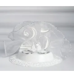 Cake Topper Anniversario 25° Fedi Oro