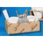 100 cardboard coffee carriers for 2 cups