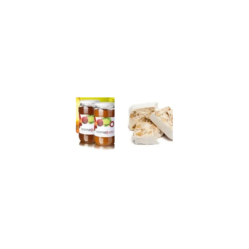 Gebrauchsfertige Weichnougat-Aromapaste im Glas Gebrauchsfertige Weichnougat-Aromapaste im Glas