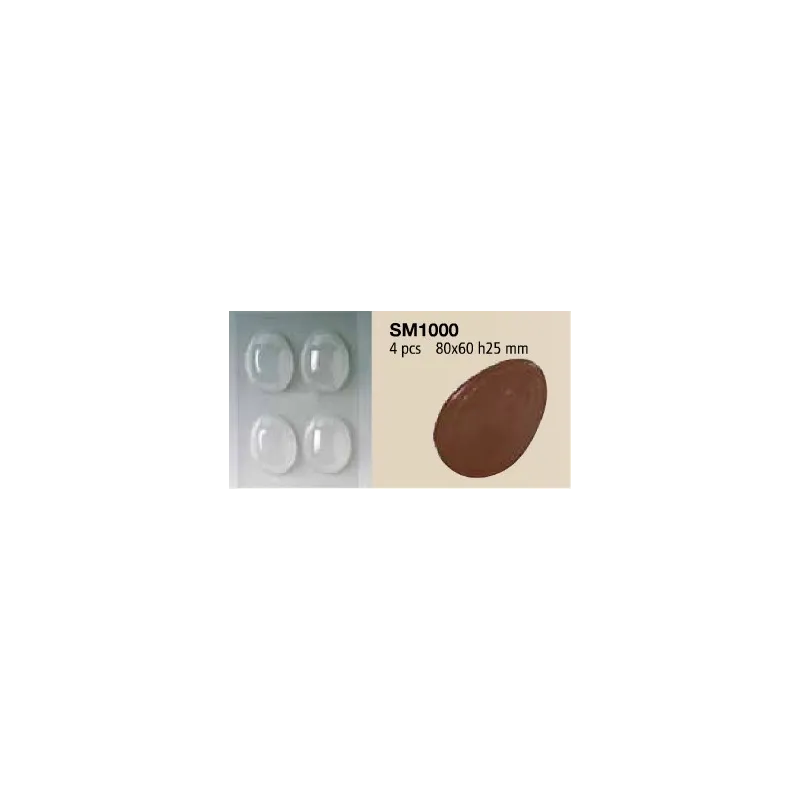 Stampi per uovo di cioccolato in Polietilene Stampi per uovo di cioccolato in Polietilene