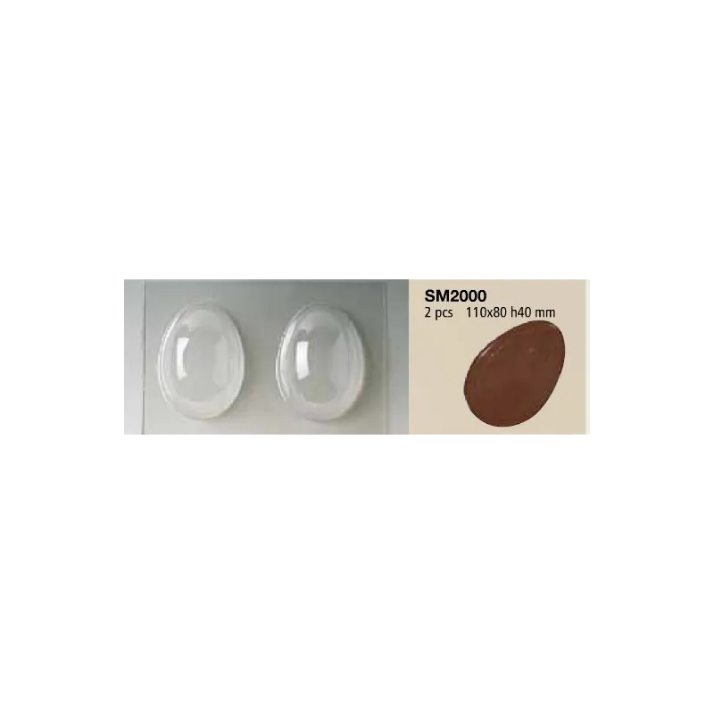 Stampo polietilene Uovo di cioccolato Stampo polietilene Uovo di cioccolato