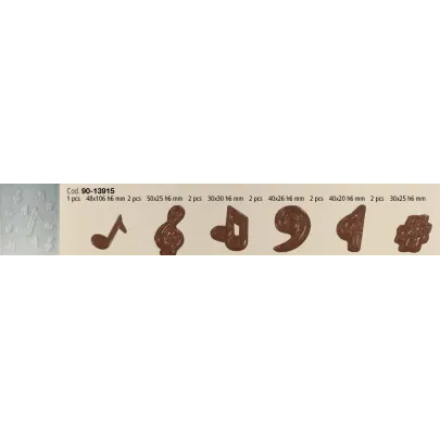 Stampo cioccolatini Note Musicali