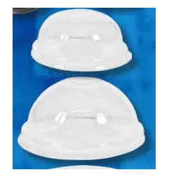 Coperchio in Plastica a Cupola per bicchieri con cannuccia