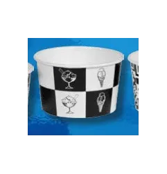 Coppetta di Carta Black e White