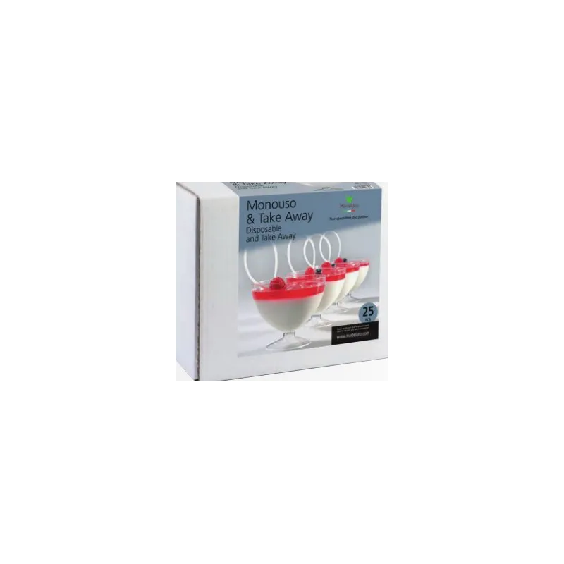 100 Coppette a Coppa per dessert morbidi da 215 ml 100 Coppette a Coppa per dessert morbidi da 215 ml