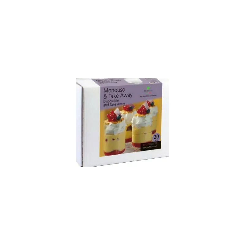 100 disposable cup-shaped dessert cups 190 ml 100 disposable cup-shaped dessert cups 190 ml