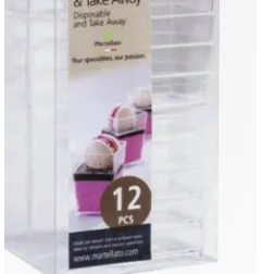 100 Bicchierini Monouso Cubo per Finger Food