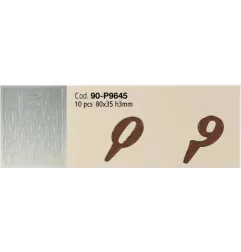 Stampo Numeri di Cioccolato in PET