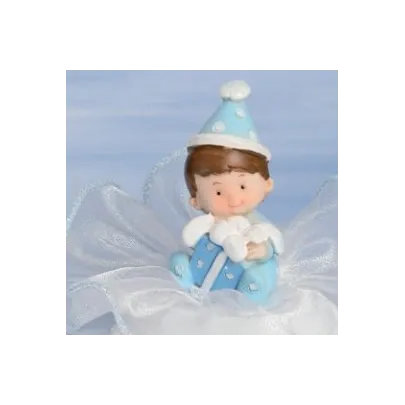 Cake topper Nascita con tulle