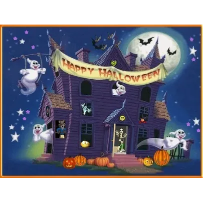 Cialda Halloween A4 Rettangolare per torte