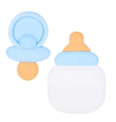 Kit Bimbo  3 decorazioni di zucchero
