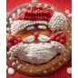 Silikon-Tortenform Weihnachtsmann
