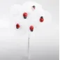 Mazzetto di Fiori e Coccinelle in Stoffa