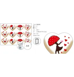 Cialdine San Valentino per Biscotti