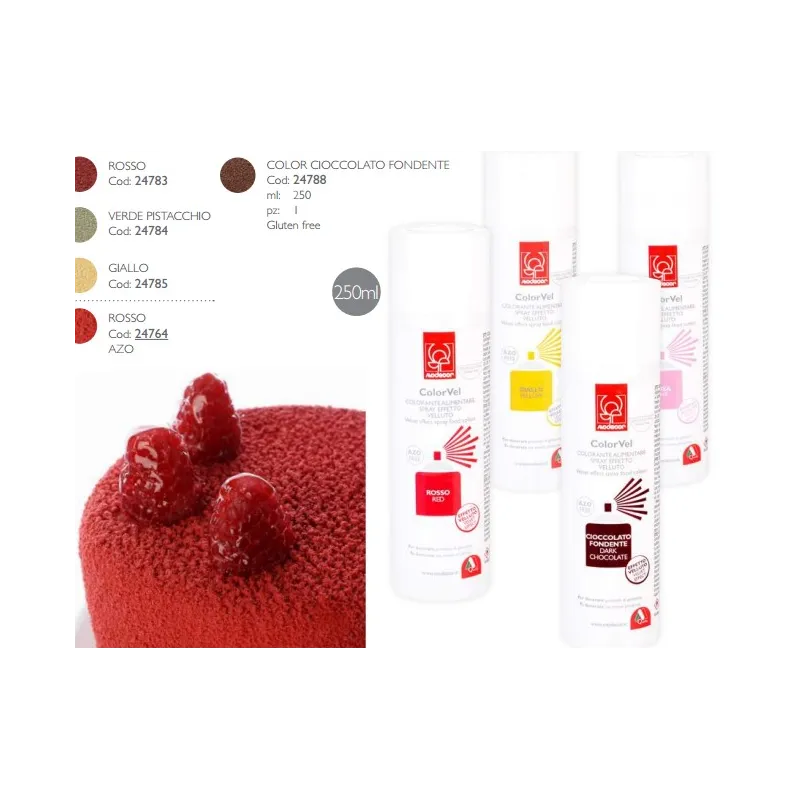 Coloranti Spray effetto Velluto SENZA GLUTINE Coloranti Spray effetto Velluto SENZA GLUTINE