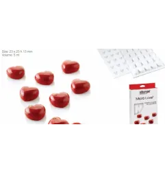 Stampo Cuori in silicone Silikomart