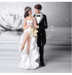 Topper Sposi eleganti con fiori