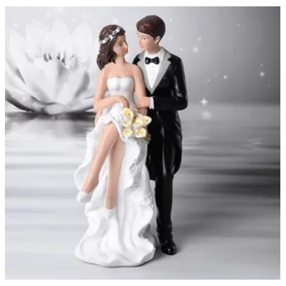Topper Sposi eleganti con fiori
