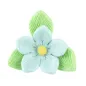 100 flores de azúcar de colores listas con hojas