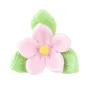 100 flores de azúcar de colores listas con hojas