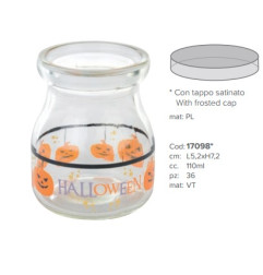 Vasetto in vetro decorato Halloween
