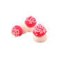 Funghetti di zucchero per decorazioni h 0.9 cm Funghetti di zucchero per decorazioni h 0.9 cm
