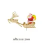 Babbo Natale in Slitta di Plastica H.5 Babbo Natale in Slitta di Plastica H.5