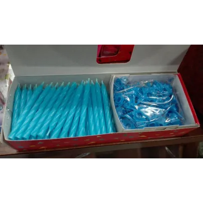 100 Candele Stelo per torte vari colori