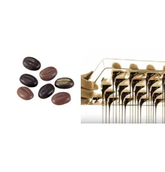 Stampo per Cioccolatini Chicco di Caffe' in policarbonato