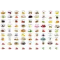 Set etichette elettrostatiche per segnagusto Gelato