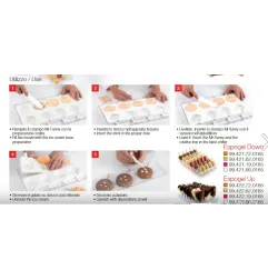 Stampo per Gelato  8 Faccine + stecco + vassoio