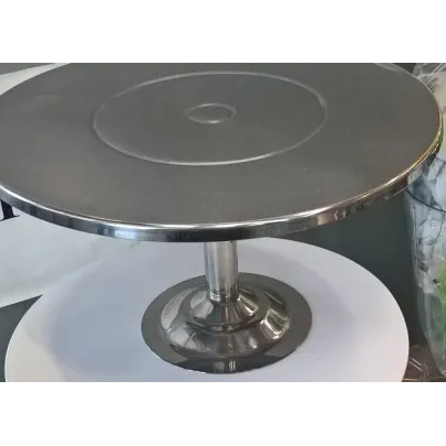 Alzata in acciaio inox per torte