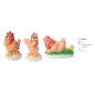 Galline in zucchero 3d per decorazioni torte
