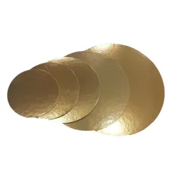 Dischi oro sottotorta in Cartone Sottile e Rigido per torte 10 kg