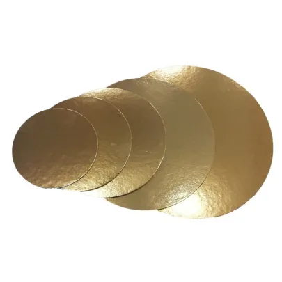 Dischi oro sottotorta in Cartone Sottile e Rigido per torte 10 kg