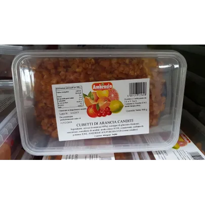 Cubetti di Arancia canditi - 900 gr