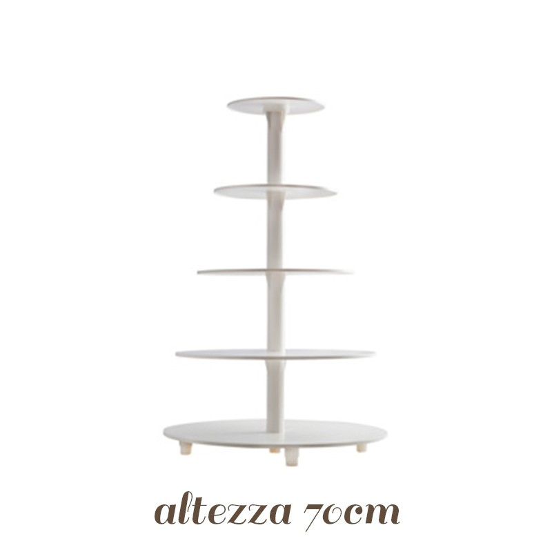 Alzata per Torta 5 piani @44 / @40 / @32 /@25 @20 Alzata per Torta 5 piani @44 / @40 / @32 /@25 @20