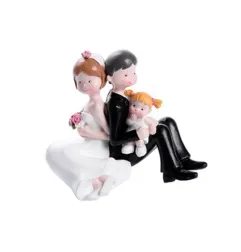 Cake Topper Sposi con Bimba
