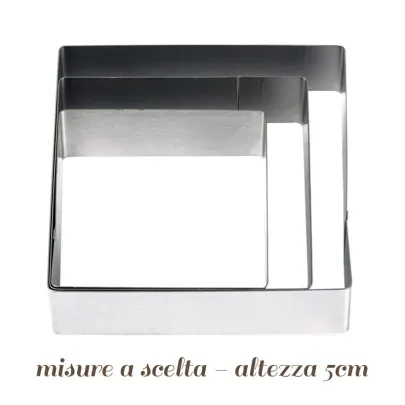 Anello per torte Quadrato varie misure