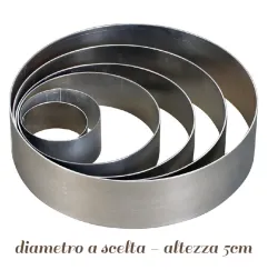 Anello acciaio torte 20 cm