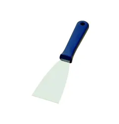 Spatola in Acciaio Inox con Manico blu