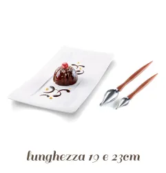 Kit 2 Cucchiai decorativi per glasse e cioccolato