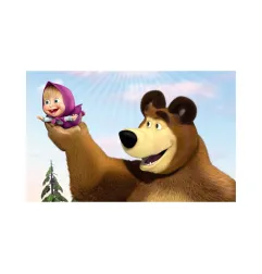 Cialda Masha e Orso Rettangolare per torte
