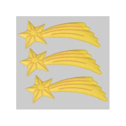 Stella cometa di zucchero per decori
