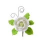 Pastillage rose-and-leaf branch Pastillage rose-and-leaf branch