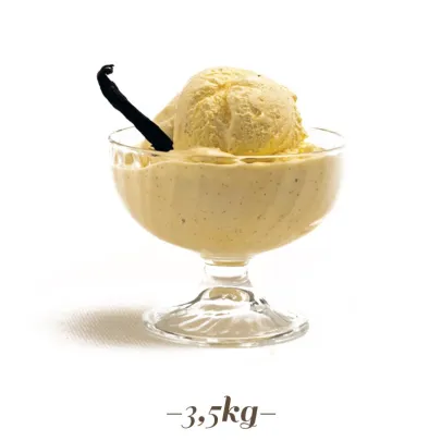 Pasta para helado sabor crema de vainilla