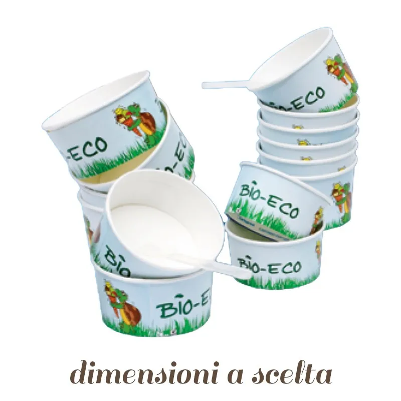 Coppette per Gelato in Carta Eco-bio Coppette per Gelato in Carta Eco-bio