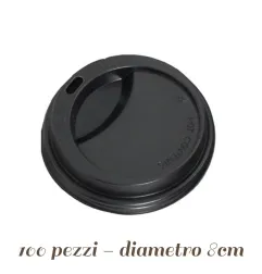 Coperchio in Plastica con Beccuccio per Bicchieri termici