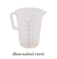 Caraffa Graduata trasparente in plastica